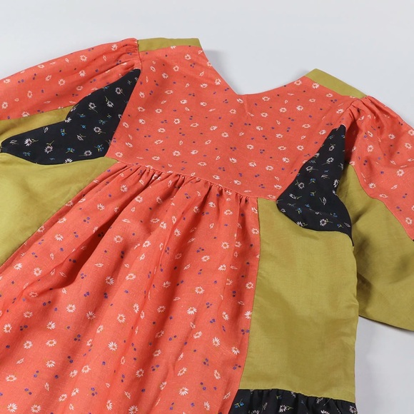 Sideline Colorful Patchwork Maxi Dress small - Picture 5 of 11